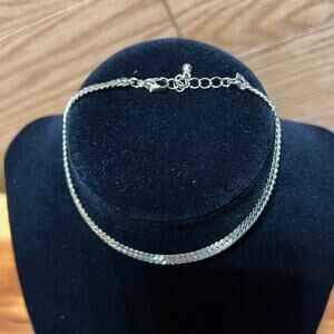 Vintage Think Hammered Woven MCM Gold Tone Bracelet Lobster Clasp